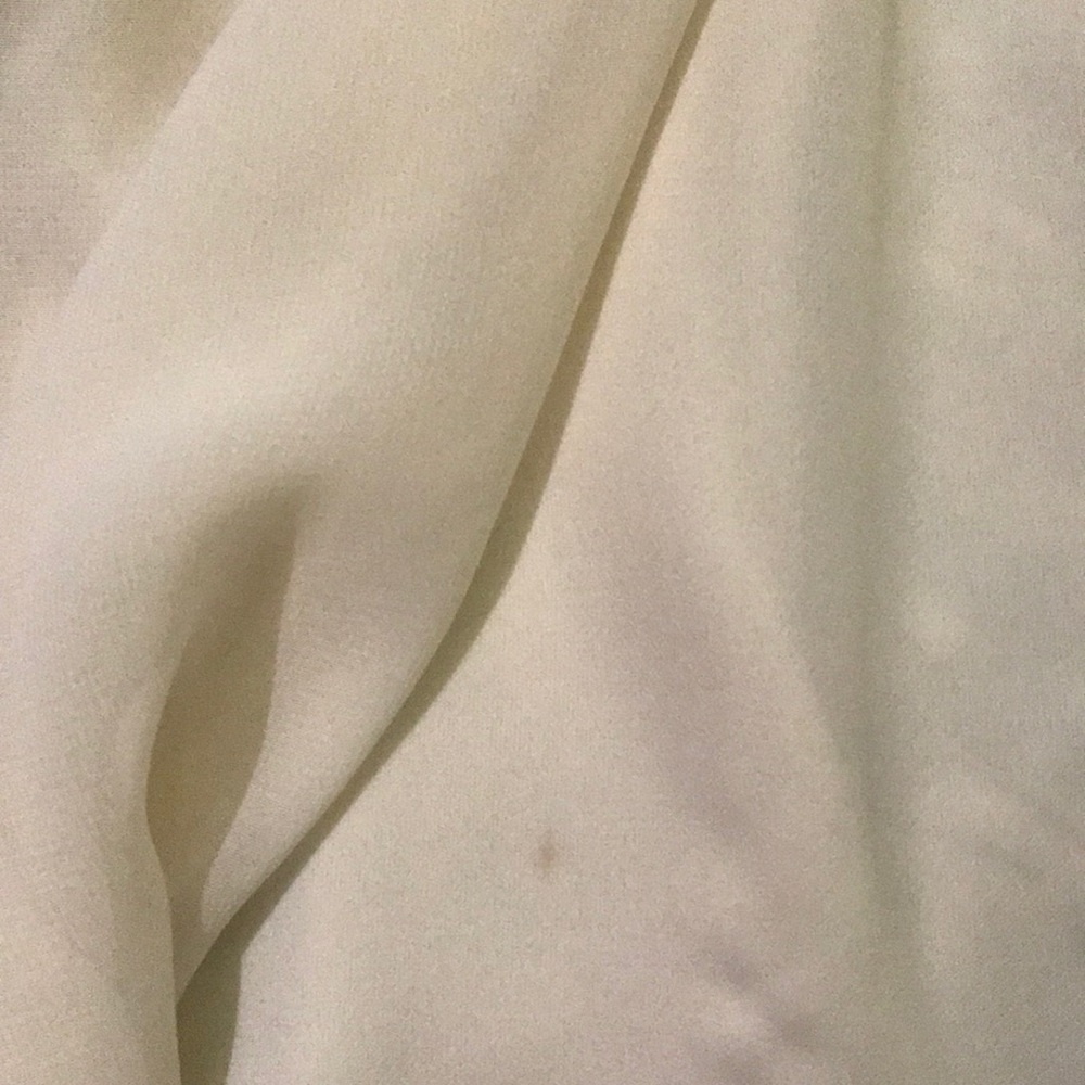 Cream colored button down blouse. - Picture 3 of 3